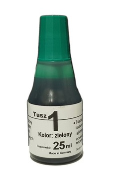 Tusz do pieczątek JEDYNKA 25ml ZIELONY