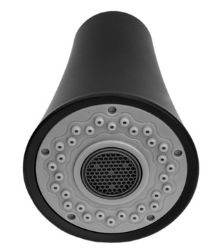 ТРУБКА С АККУМУЛЯТОРОМ С ВЫДВИЖНЫМ НОСИКОМ, ЧЕРНАЯ