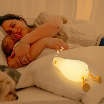 Силиконовый ночник для детейLED Duck Touch