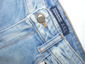 Spodnie damskie jeansowe ZARA UK 8-36 S haft