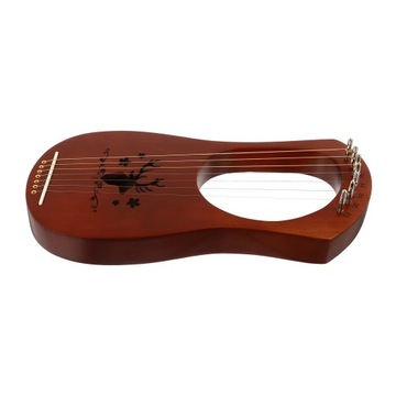 HARFA Z KLUCZEM DO STROJENIA LIRA 7-TONOWA INSTRUMENT STRUNOWY 33X16.7X6CM