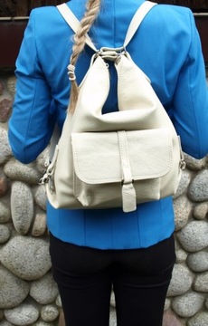 Кожаная сумка-рюкзак Натуральная кожа 2в1 цвет