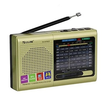 Сетевое радио AM, FM, SW Карманное радио Golon