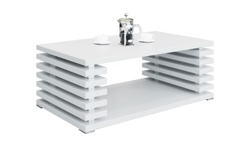 Stolik kawowy NORT wysokość 44 cm - biały mat