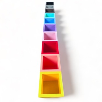 Sorter na kredki PASTEL Organizer na biurko MONTESSORI prezent na urodziny