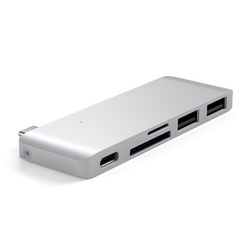 ПРОХОДНОЙ USB-ХАБЕР SATECHI USB-C USB-C 60 Вт 2X USB-A MICRO/SD