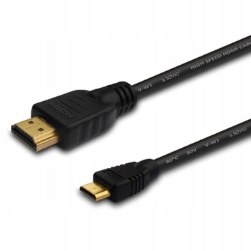 Kabel Przewód HDMI - Mini HDMI 3m Przejściówka 1.4