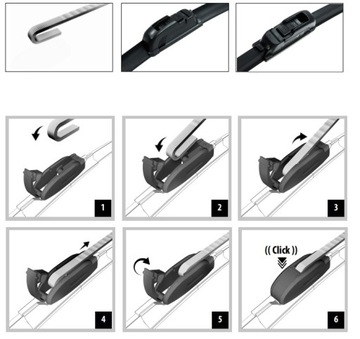 Гибридные дворники SKODA FABIA 1/Seat Leon 98-