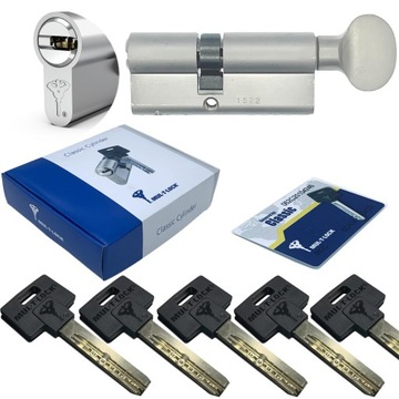 WKŁADKA Z GAŁKĄ MUL T LOCK CLASSIC G55/45 NIKIEL