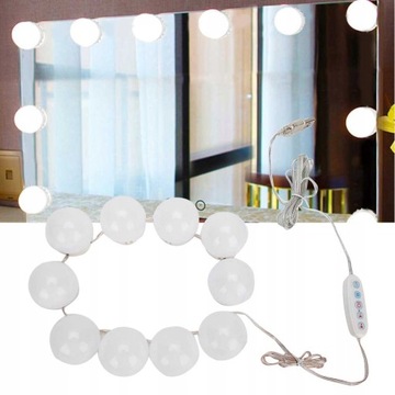 LAMPKI DO LUSTRA TOALETKI LED ZESTAW MAKIJAŻ10ST