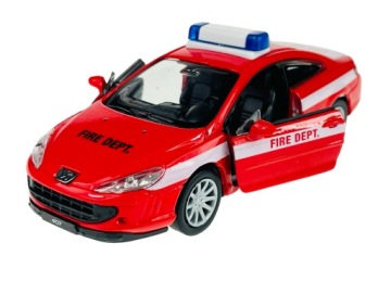 WELLY PEUGEOT 407 COUPE STRAŻ POŻARNA 1:34 нова металева модель