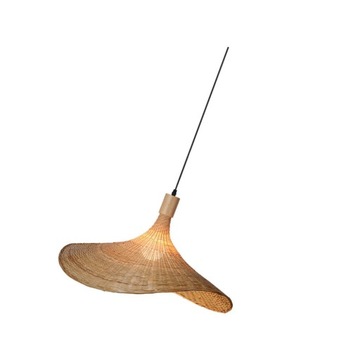 WISZĄCA LAMPA SŁOMKOWA KAPELUSZ WISZĄCA LAMPA SUFITOWA BOHO HOME
