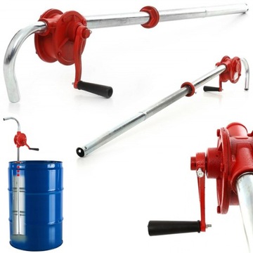 POMPA POMPKA RĘCZNA DO BECZKI PALIWA OLEJU NA KORBĘ FT