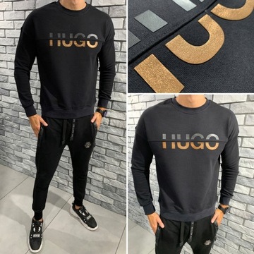 HUGO BOSS bluza r. S derglas dresowa złota regular