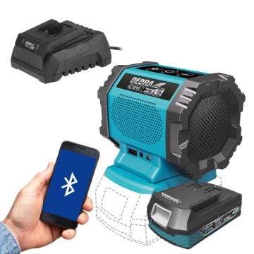 АККУМУЛЯТОРНЫЙ Bluetooth-ДИНАМИК 18 В DEDRA + 2 Ач