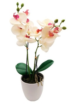 STORCZYK silikonowy w doniczce DUŻY ORCHIDEA 45 cm
