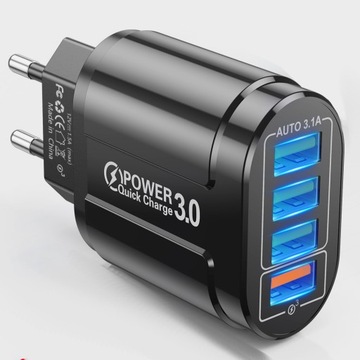SZYBKA ŁADOWARKA SIECIOWA DO TELEFONU 48W QC 3.0 + KABEL 3w1 USB TYP-C APPL