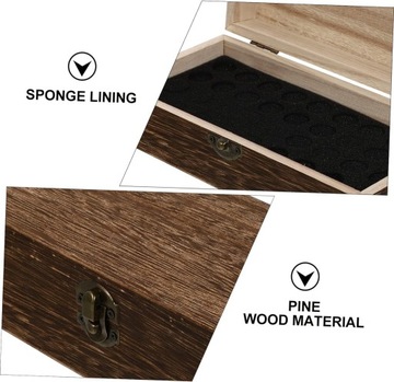 Ящик для хранения 2 бутылок эфирного масла сосны Gab