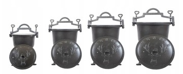 ОХОТНИЧНЫЙ Эмалированный казан, чугун, для разожженного костра, 10 литров