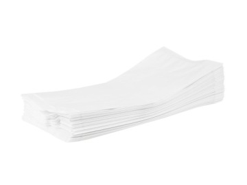 СУМКА ДЛЯ ЗАВТРАКА 15х29 см, СЛОЖЕННАЯ БУМАГА, БЕЛАЯ, 100 шт.