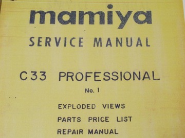 Сервис-мануал Mamiya C33 Сервис-мануал УНИКАЛЬНЫЙ!