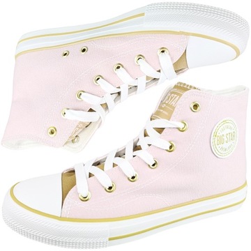 Trampki Big Star damskie buty różowe HH274447 38