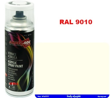 RAL 9010 biały matowy SPRAY 400ml profesjonal-line HQ AMBROSOL 1233