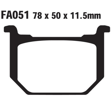 Klocki hamulcowe EBC FA051 organiczne