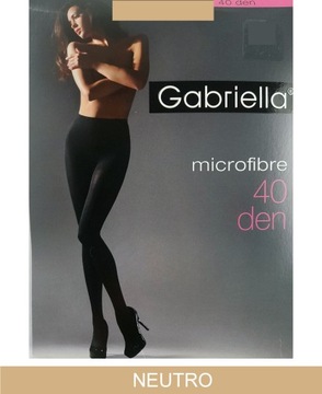 GABRIELLA Rajstopy microfibre 40 DEN k.:NEUTRO