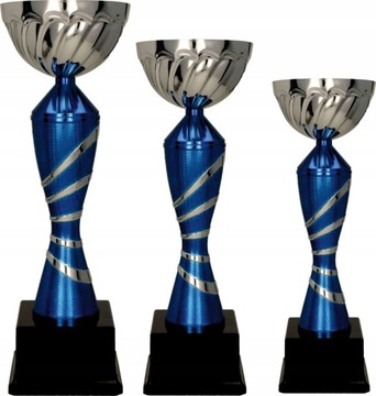 PUCHARY ZESTAW 3 SZT TABLICZKI GRATIS 41/32/26 cm
