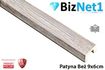 Belka Belki rustykalne dekoracyjna Modern 9x6 3M