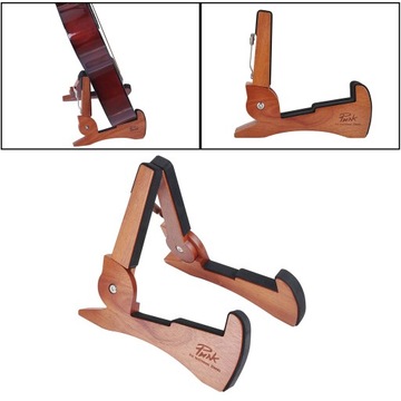 Универсальная складная подставка для гитары из красного дерева