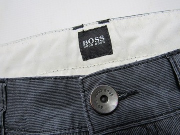 HUGO BOSS BLACK szare bawełniane Spodnie W 32 L 32