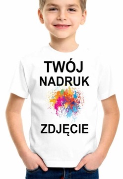 KOSZULKA DZIECIĘCA Z WŁASNYM NAPISEM ZDJĘCIEM GRAFIKA LOGO 9/11L