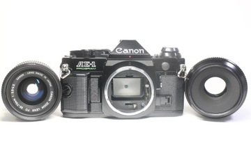 Программная пленочная камера Canon AE-1 + NFD 35–70 мм F3,5–4,5 + макрообъектив 100 мм F4