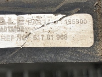 VENTILÁTOR CHLADIČŮ FIAT LINEA 1.4 120KM 51781968 VĚTRÁK