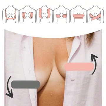 ОРИГИНАЛЬНЫЙ ПУШ АП ГРУДНЫЙ ТЕЙП ЛИФТИНГ И МОДЕЛИРУЮЩИЙ ТЕЙПИРОВАНИЕ 5М