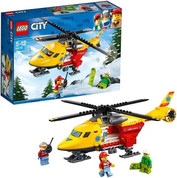 LEGO CITY 60179 Helikopter Medyczny Lekarz Pilot