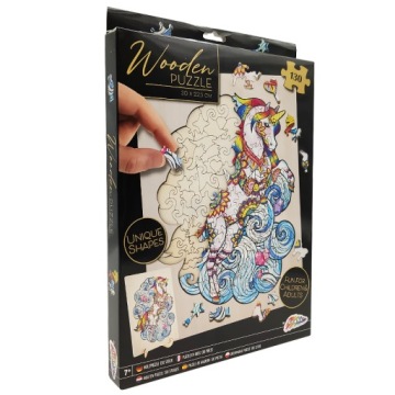Деревянный пазл Grafix 130 деталей Единорог