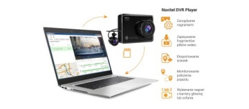 NAVITEL R9 Двойной видеорегистратор, Задняя и передняя автомобильная камера, оптика Sony