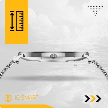 SMARTWATCH ZEGAREK DAMSKI MENU PL ROZMOWY CIŚNIENIE SMART WATCH SREBRNY