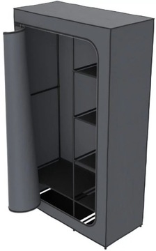 Szafka wolnostojąca livarno home odcienie szarości 100 cm x 174 cm x 46 cm