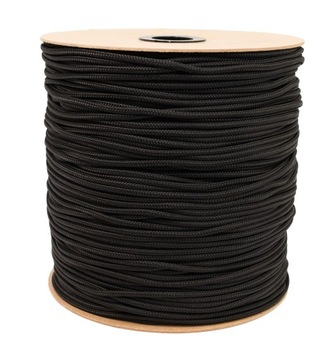 LINA LINKA POLIPROPYLENOWA Pleciona Czarna 6mm 20M