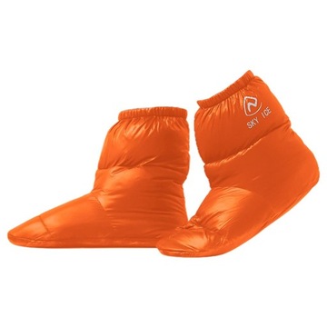 Skarpety zimowe puchowe 2 sztuki pomarańczowe M