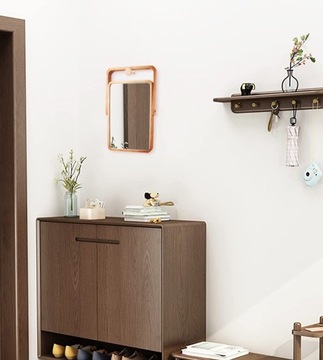 ДЕРЕВЯННОЕ ПОДВЕСНОЕ КОСМЕТИЧЕСКОЕ ЗЕРКАЛО ДЛЯ МАРИЛЬНОГО ПЛАТЬЯ