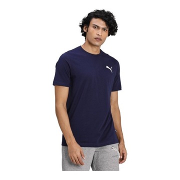 PUMA KOSZULKA MĘSKA T-SHIRT ESS SMALL LOGO TEE GRANATOWA r.M