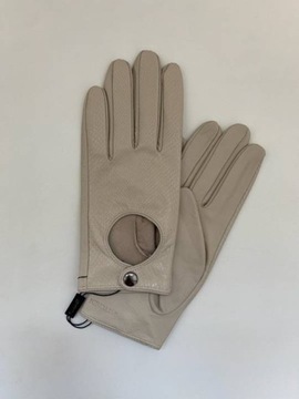 Rękawiczki samochodowe damskie WITTCHEN 46-6A-002-0 - M, ECRU