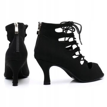 BUTY DO TAŃCA TANECZNE Z CEKINAMI SZAMPAŃSKIE 6cm