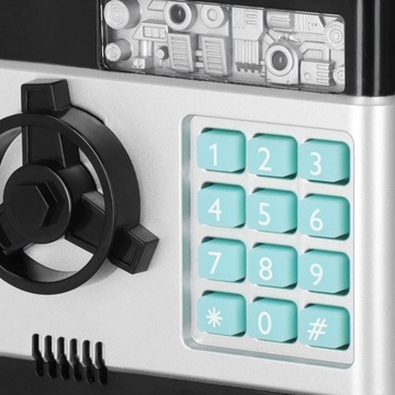 ЭЛЕКТРОННЫЙ АТОМАТ ДЛЯ ДЕТЕЙ БЕЗОПАСНЫЕ БАНКНОТЫ МОНЕТЫ С ПИН-кодом