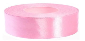 Wstążka Tasiemka Satynowa 25mm JASNY RÓŻ 8037 Aksa